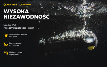 Latarka czołowa Armytek Wizard C2 Pro Magnet USB Warm